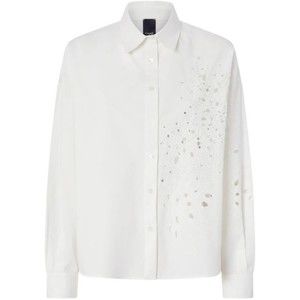 Pinko Long Sleeve White Shirt With Classic Collar - NWT
